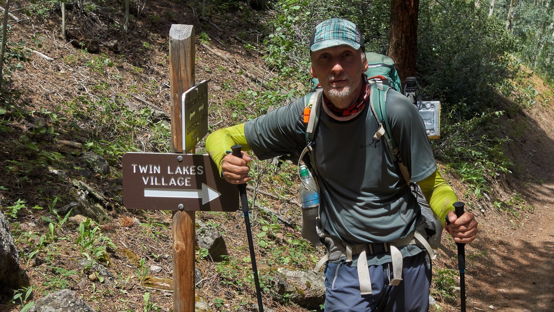 Colorado Trail: Am Abzweig zum Twin Lakes Village